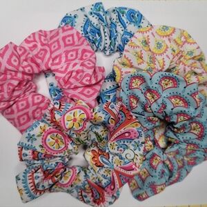 Scrunchies Set of 5 Custom Sewn Standard Size